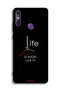 Huawei Enjoy 20e Protective Case Cover Life Is Short Live It - 2