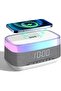 Bluetooth Clock Aromatherapy Humidifier Speaker with 7 Color Ambient Light - 8