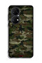 Huawei P50E Protective Case Cover Camouflage Wooden Pattern - 2