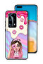 غطاء حماية لهاتف هواوي P40 Pro Plus 5G يحمل دونات