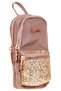Bag Shaped Girl's Three Compartment Pen Holder - Brown - Stone - K2558