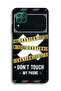 Huawei P40 lite 4G Protective Case Cover Caution Never Touch My Phone - 2