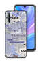 Huawei P Smart S Protective Case Cover Newspaper Pieces