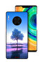 Huawei Mate 30 Pro Protective Case Cover Tree Neon Body Of Water Reflection Digital Art
