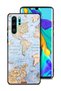 غطاء حماية هواوي P30 Pro بتصميم خريطة العالم