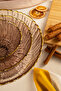 Rita 3-Piece Glass Bowl Set with Brown Gold Mesh - 5