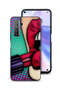 غطاء حماية لهاتف هواوي P40 لايت 5G أحمر شفاه