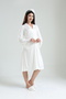 Women's Tuba Ecru Front Button Maternity Nightgown - 3