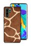 غطاء حماية لهاتف هواوي P30 Pro بتصميم جلد الزرافة