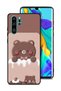 غطاء حماية لهاتف هواوي P30 Pro بتصميم دب الفراولة
