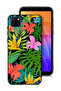 Huawei Y5p Protective Case Cover Pattern Tropical Flowers Leaves