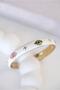 White Eye Detailed Handcuff Bracelet