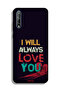 Huawei Y8p Protective Case Cover I Will Always Love You - 2