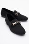 Women's Buckle Knitwear Casual Shoes Black
