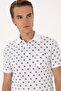 Men's Regular Fit White Polo Neck T-Shirt 50300379-Vr013 - 2