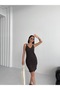 Brown Mini Knitwear Beach Dress - 6