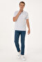 Men's Regular Fit White Polo Neck T-Shirt 50300379-Vr013 - 4