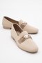 Women's Buckle Knitwear Shoes Beige