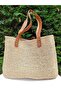 100% Natural Hand-Knitted Straw Shoulder Bag – Large Size Mother's Day Gift - 3
