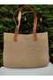 100% Natural Hand-Knitted Straw Shoulder Bag – Large Size Mother's Day Gift