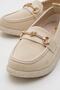 Women's Buckle Casual Shoes Beige - 3