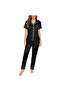 Women's Luxurious Silk Satin Pajama Set - Soft and Comfortable Short Sleeve Nightwear - 4