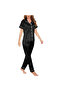 Women's Luxurious Silk Satin Pajama Set - Soft and Comfortable Short Sleeve Nightwear - 3