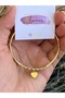 Golden Craftsmanship Heart Charm Detailled Clamp (Interior Diameter 6 cm) - 4