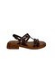 862 Neta-8 Women's Khaki Leather Sandals