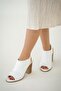Kiki Women's Genuine Leather Heeled Shoes White - 2