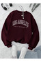 Unisex Women/Men Los Angeles Custom Colorful Oversize Crew Neck Cotton Sweatshirt