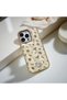iPhone 15 Pro Max (6.7 Inch) Compatible Quilted Flower Pattern Pouf Case Special Boxed