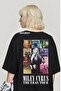 Black Miley Cyrus the Eras Tour Front/Back Printed Oversize Unisex T-Shirt