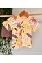 100% Cotton Summer 2-Piece Unisex Baby Set – Palm T-Shirt and Green Shorts - 3