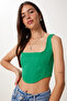 Women's Green Blue 2 Pack Strap Crop Woven Blouse Mx00220 - 3