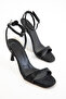 Black Glitter Women's Classic Heeled Shoes 20730 - 2