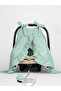 Muslin Nile Green Color Ruffle Detailed Stroller Cover and Stroller Cushion Set - 2