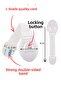 10-Pack White Baby & Child Drawer Lock No Drilling Required, Cabinet & Drawer Safety Lock - 6