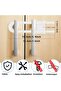 2-Piece Sliding Cabinet Lock Set (Unassembled) Child and Baby Safety Lock - 2