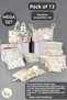 13-Piece Newborn Hospital Discharge Set - Mother Baby Care Bag - Luggage Organizer