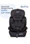مقعد سيارة Isofix مواجه للأمام آمن مع قماش مقاوم للهب، 9 أشهر فأكثر، أسود