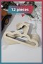 Set of 12 Baby Clothes and Clothing Hangers - Wooden Hanger - 3