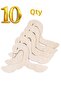 Swan-Shaped Wooden Clothes Hangers 10 Pieces for Babies and Children - 5