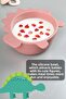 Set of 3 Animal Figured Silicone Baby Feeding Bowls - Shaped Baby Feeding Bowl Pink - 2