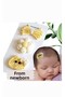 Newborn Baby Buckle 100% Cotton 3-Piece Clip Hairless Baby Buckle Baby Gift