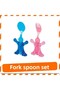 Children's Fork Spoon Set with Special Handle Baby Designed Spoon Fork - 4