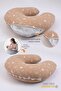 Double Sided Breastfeeding Pillow Baby Support Cushion Cotton Fabric - Brown Cat - 2