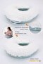 Double-Sided Breastfeeding Pillow Baby Support Cushion Maternity Pillow 100% Cotton - Baby Green Yellow - 2
