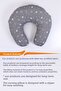 Double Sided Breastfeeding Pillow Baby Support Cushion Cotton Fabric - Gray Cat - 3