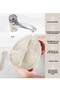 Set of 5 Silicone Bibs, Cup with Handle, Vacuum Plate, Feeding Spoon, Teether -Beige - 3
